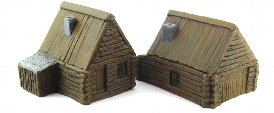 15mm Terrain - Wood Cabins 1 15mm Terrain - Wood Cabins 1