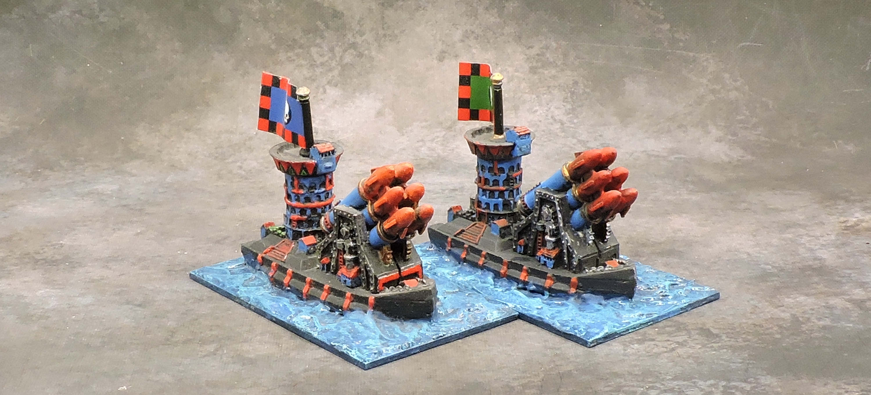 MoW Chaos Dwarves - Thunderfire Battlebarges